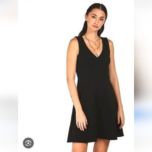 Monteau womens little black dress sz large